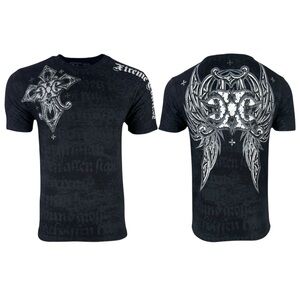 Xtreme Couture by Affliction Men's T-Shirt Reaction Biker Cross Y2K S-5XL